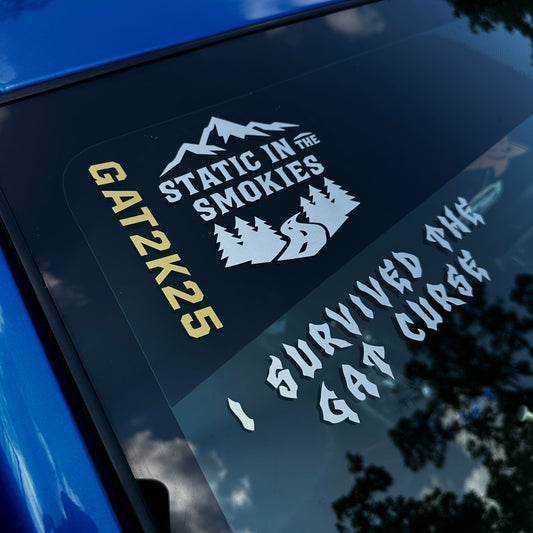 STATIC IN THE SMOKIES - Vinyl Decal