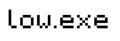 low.exe - Vinyl Decal