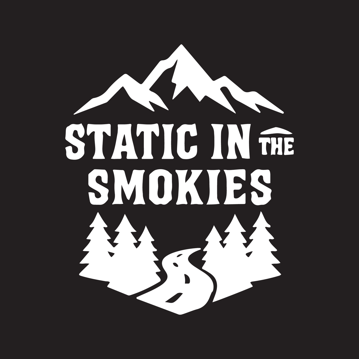 STATIC IN THE SMOKIES - Vinyl Decal