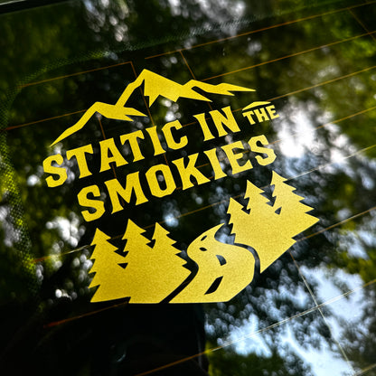STATIC IN THE SMOKIES - Vinyl Decal