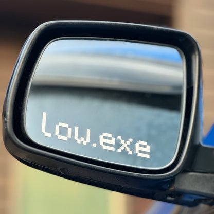 low.exe - Vinyl Decal
