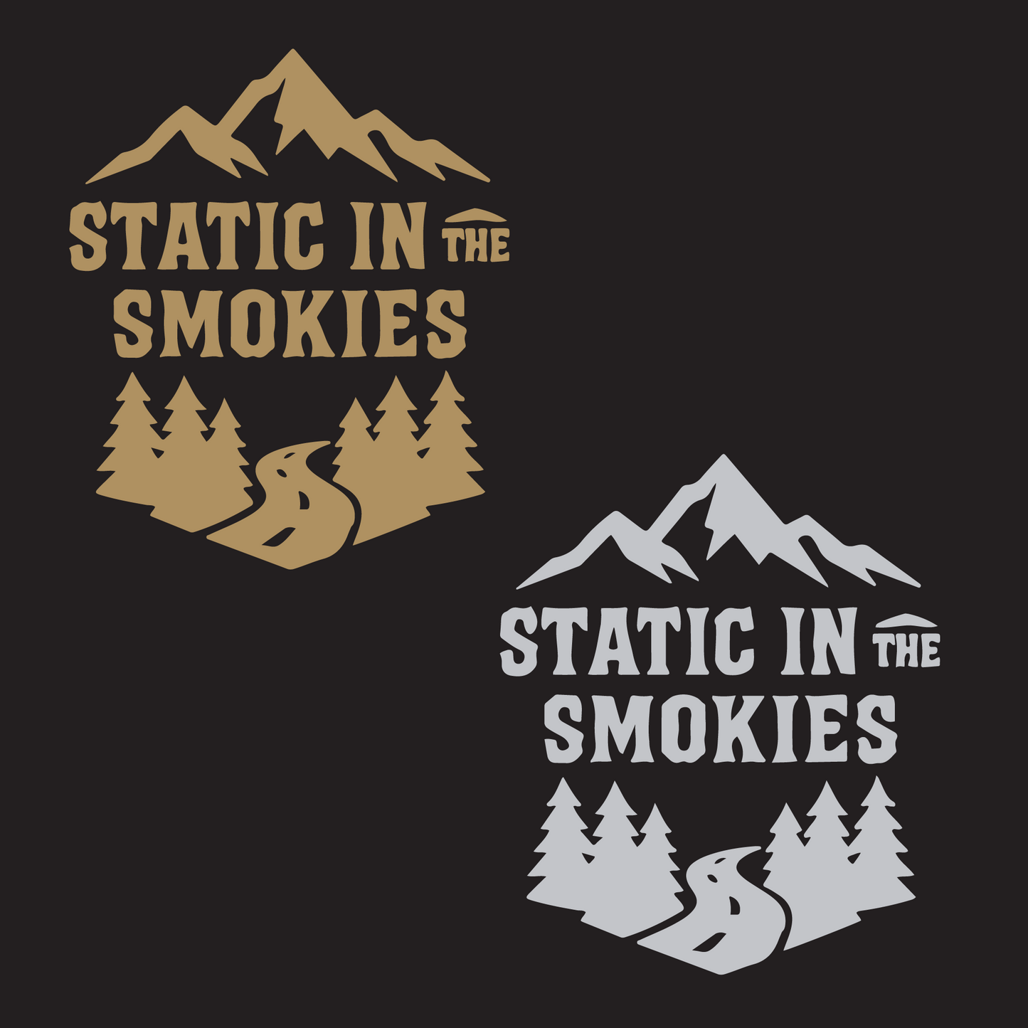 STATIC IN THE SMOKIES - Vinyl Decal
