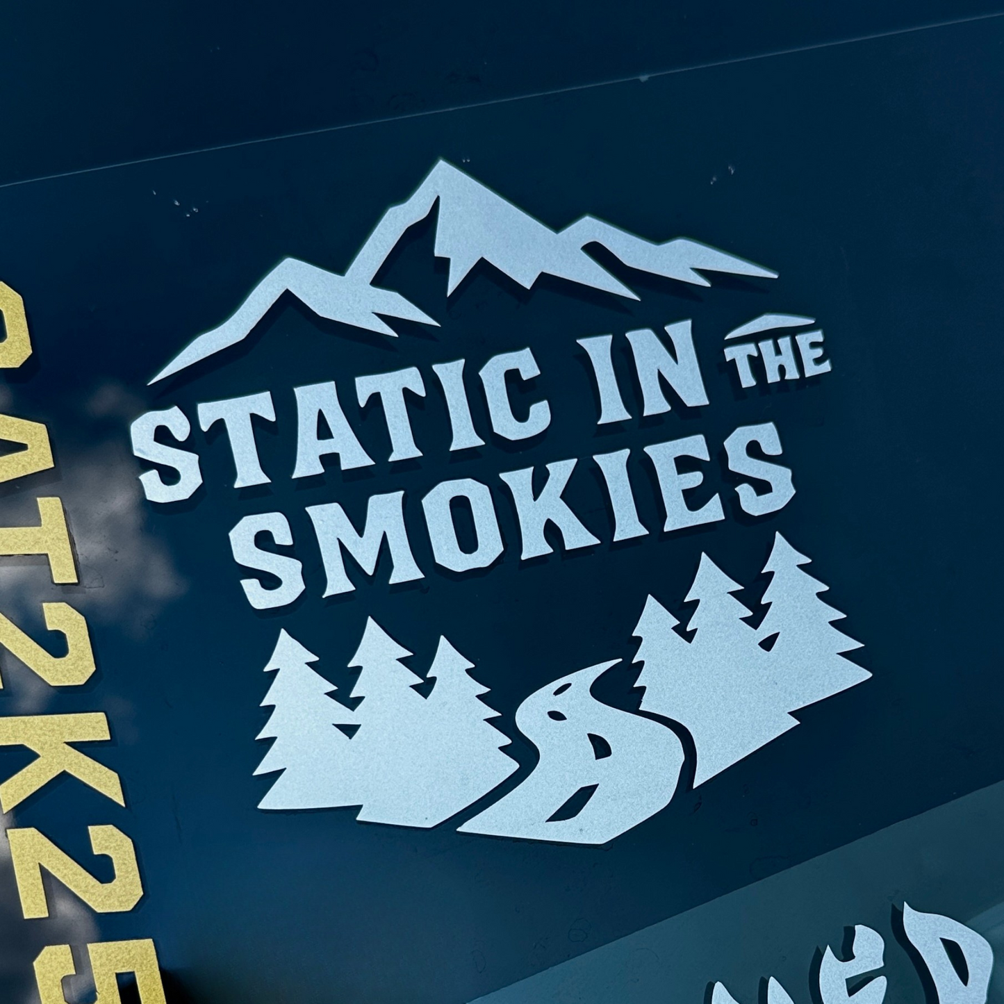 STATIC IN THE SMOKIES - Vinyl Decal